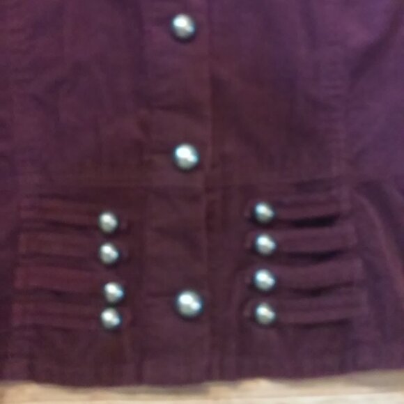 Personal Identity Corduroy Blazer Burgundy Read Measurements - Picture 3 of 4